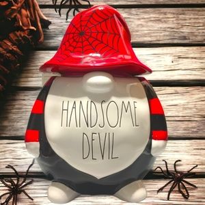 Rae Dunn Large Halloween Handsome Devil Canister